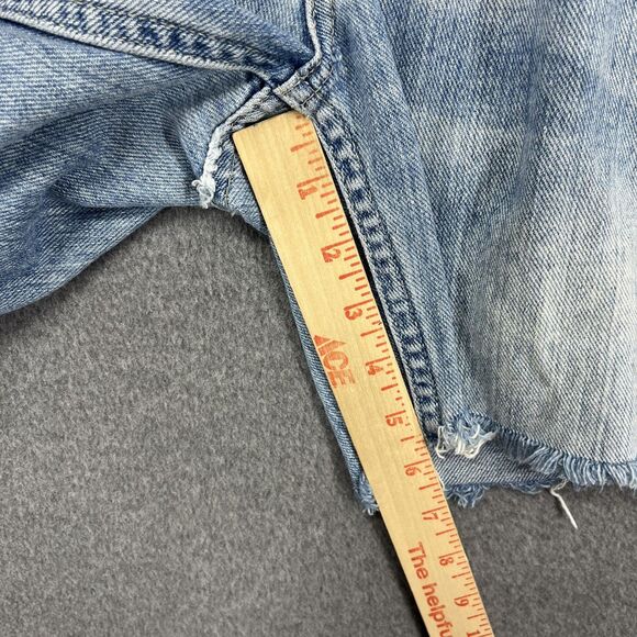 American Eagle Shorts Womens 6 Denim Hipster Frayed Hem Distressed Jean Shorts - Picture 7 of 14